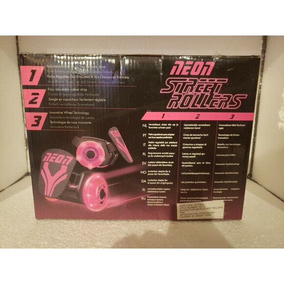 NEON STREET ROLLERS Adjust Strap In & Go. NIB Pink - Picture 3 of 5